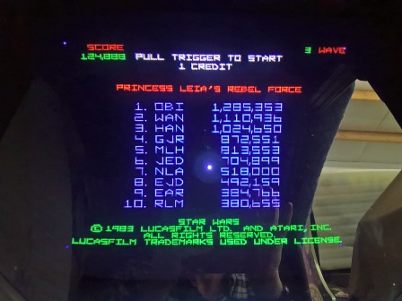 Star Wars screen shot, score