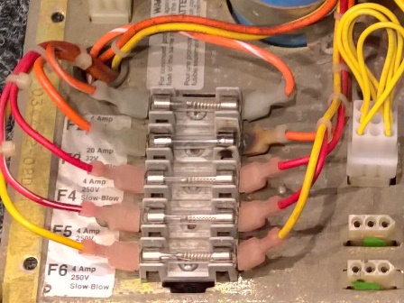 Fuse block replacement, before