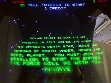 Star Wars, scatter on green