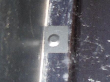 Smoked Plexiglas screw covered