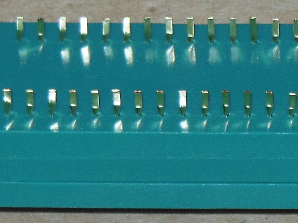 ZIF with rotated pins, close up