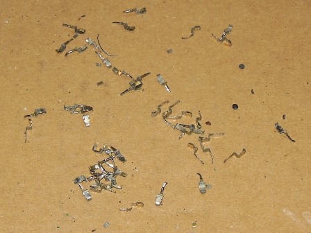 A collection of corroded IC socket pins