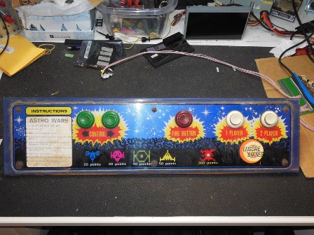 Zaccaria Astro Wars control panel