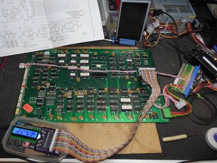 Astro Wars game PCB with Arduino ICT