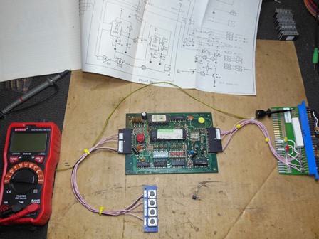 1B1185 credit PCB on the bench