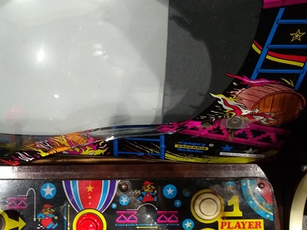 Broken Crazy Kong monitor glass