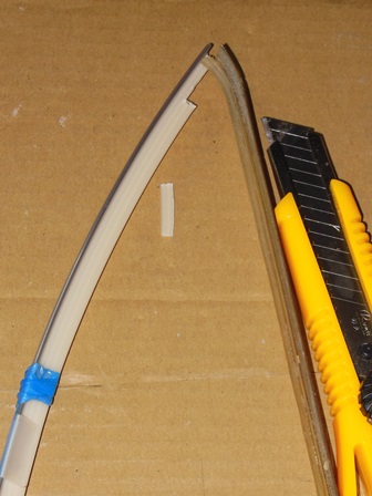 T-molding spine trimming