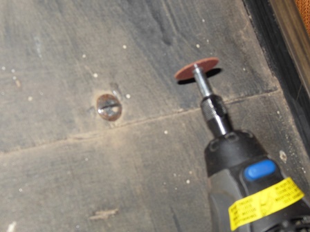 Dremel slot for seized bolt