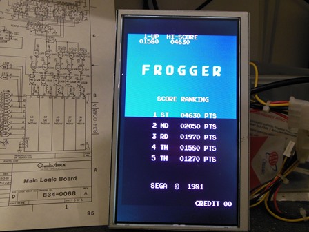 Frogger colour fault