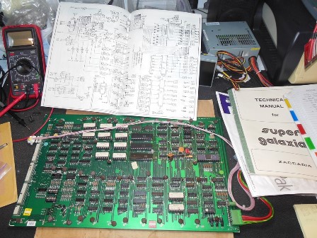 Zaccaria Galaxia PCB on the bench