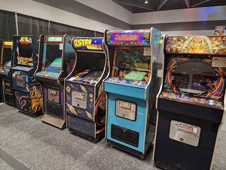 Zaccaria games at the Northwest Pinball and Arcade Show