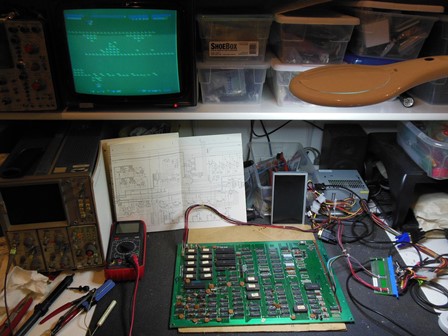 Lazarian PCB on the bench