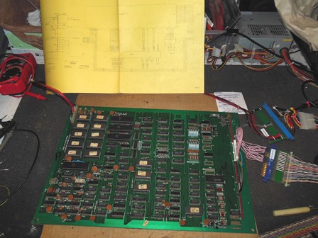 Midway Lazarian main PCB on the bench