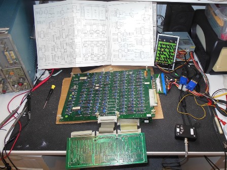 Money Money PCB on the bench