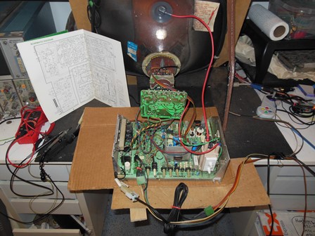 Hantarex MTC-900E/USA chassis on the bench