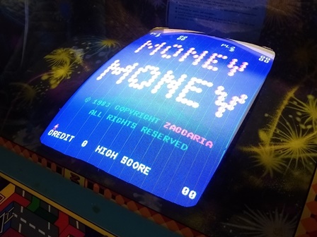 Money Money monitor stuck blue