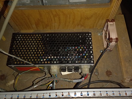 Fan fitted in cabinet