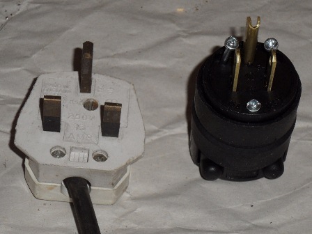 UK and US mains plugs