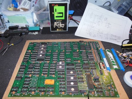 Mr. Do! game PCB fixed