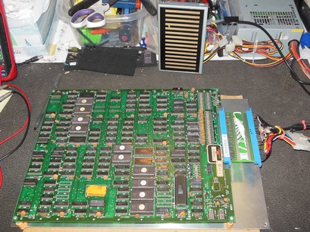 Mr. Do! PCB on the bench