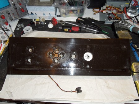 Mr. Do! control panel joystick & overlay transplant