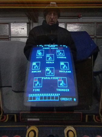 Arian Mission game power armor screen