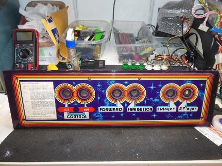 Quasar control panel, cleaned