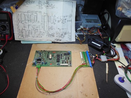 Quasar sound PCB on the bench