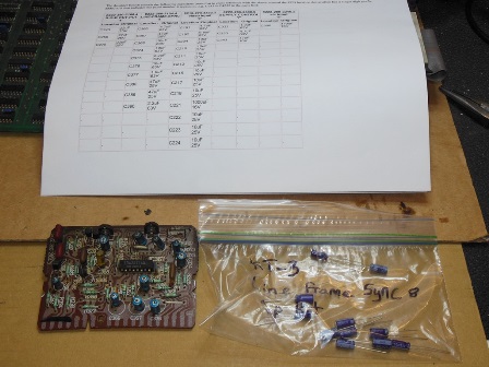 KT-3 Line Frame Sync 8 cap kit