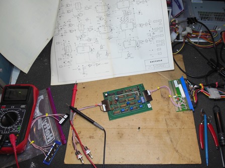 Zaccaria 1B1145 credit PCB on the bench
