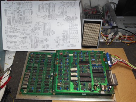 Scramble game PCB fault