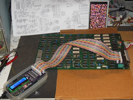 Scramble video PCB with Arduino ICT