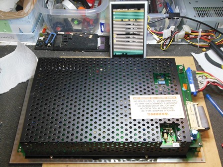 Scramble with bad graphics on the bench