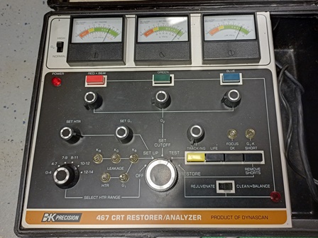 BK 467 CRT test - gun drive