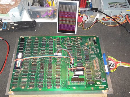 Galaxian multi-game on the bench