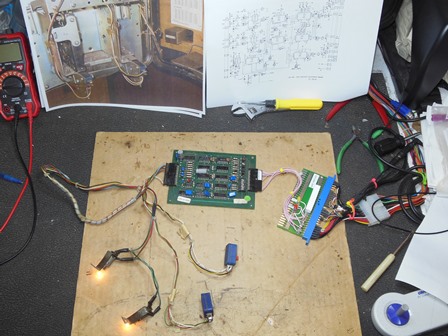 Coin door harness & credit PCB