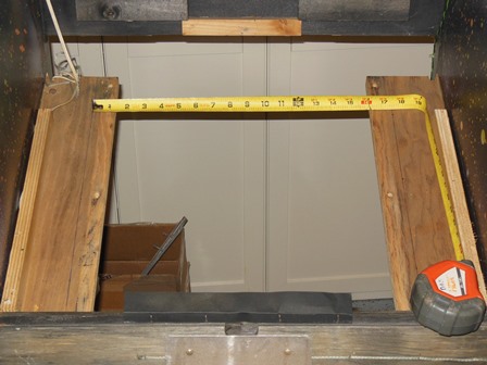 Monitor shelf measurements