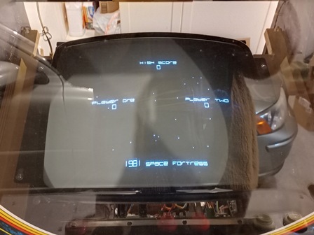 Space Fortress game display - score
