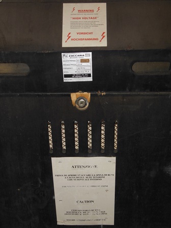 Zaccaria Super Cobra upright - labels