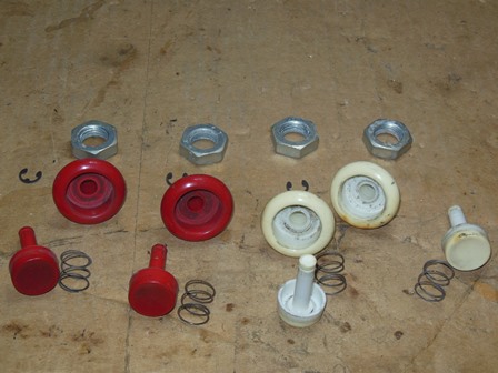 Control panel buttons - before cleaning