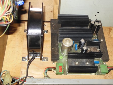 Replacement fan in cabinet