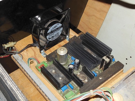 Replacement fan in cabinet