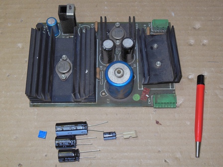 Zaccaria 1B1126 power PCB - before rebuild