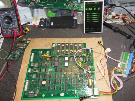 The Invaders game PCB