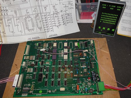 The Invaders game PCB