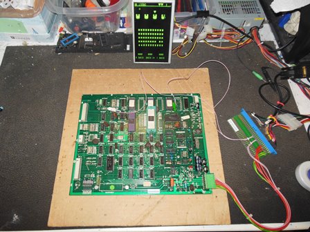 Zaccaria The Invaders PCB on the bench