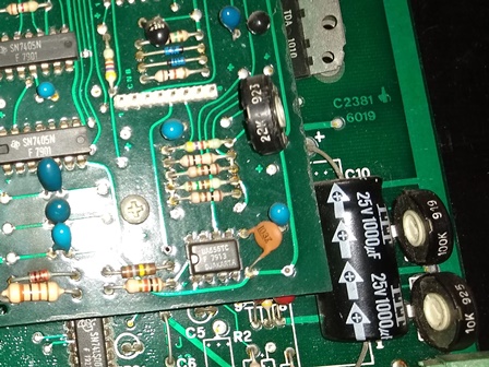 The Invaders PCB sound pots