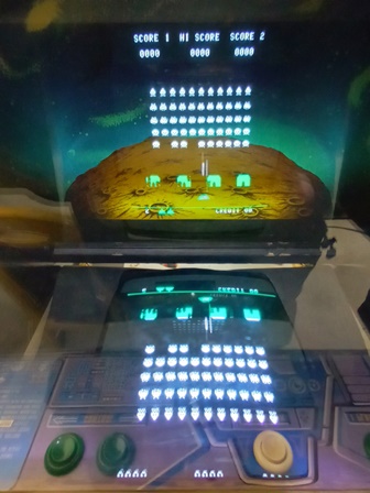 The Invaders running in the cabinet