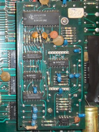 Zaccaria The Invaders upright game PCB sound hardware