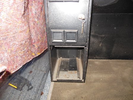 Missing cash box door